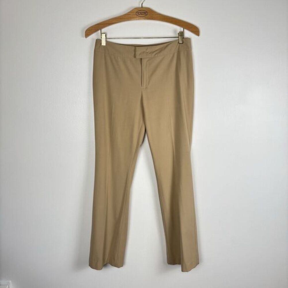 Ralph Lauren Womens Size 10 Khaki Dress Pants Blue Plaid Tag
